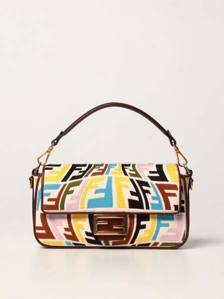 borsa fendi con f colorate|Baguette .